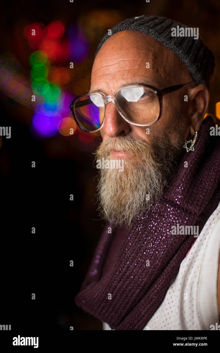 Santa Monica Boulevard le samedi 6/10/2017, juste en dehors de la LA Pride Festival. Banque D'Images