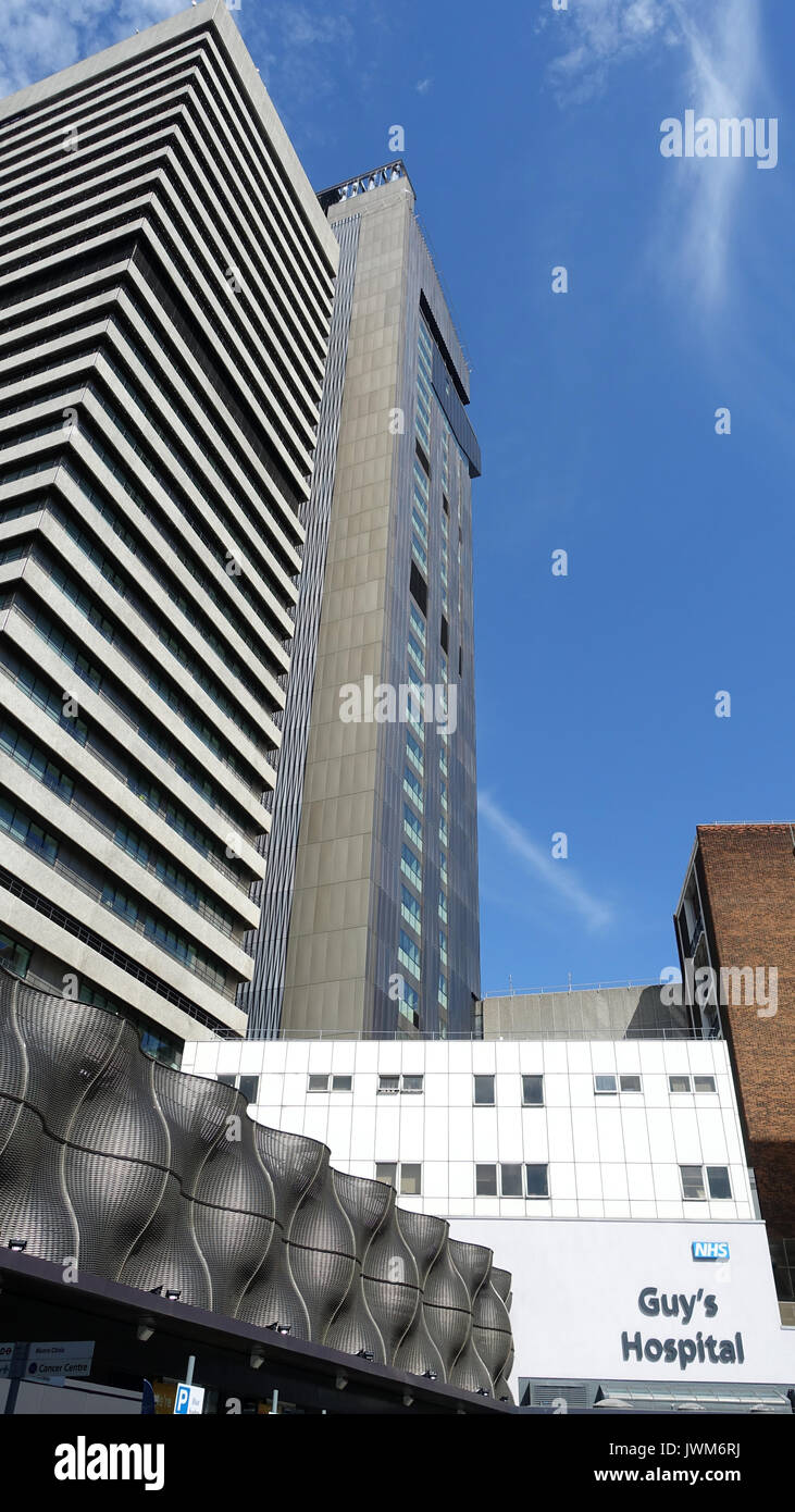 Guy's Hospital de Londres, Tower Bridge, Londres, Royaume-Uni Banque D'Images