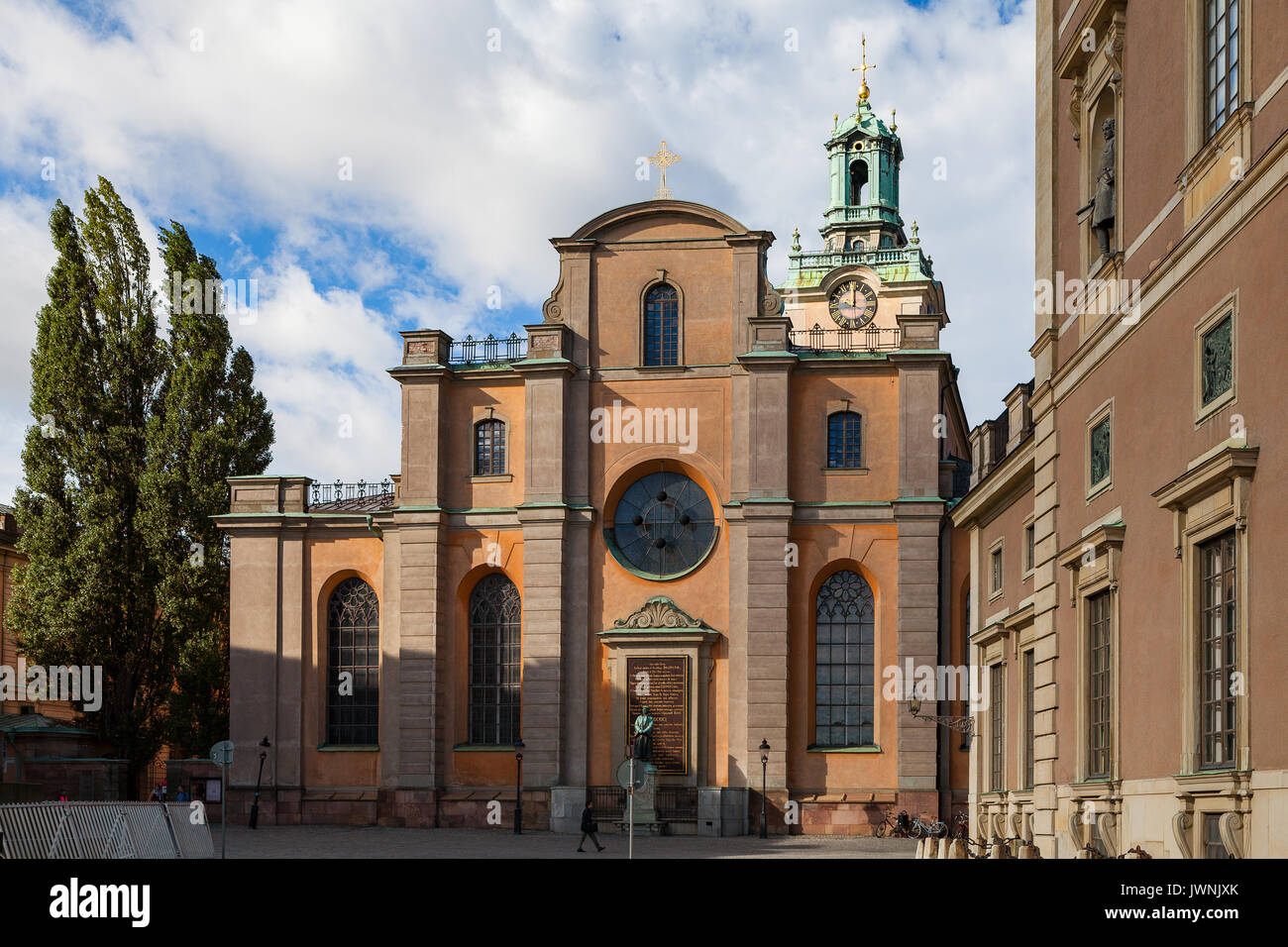 Storkyrkan (la grande église, cathédrale de Stockholm), est la plus ancienne église de Gamla Stan, la vieille ville. Banque D'Images