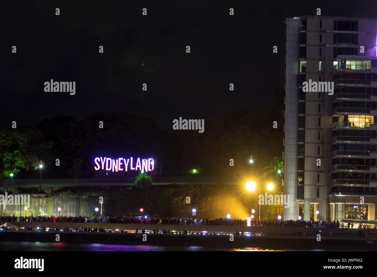 Sydneyland signer dans le cadre de Vivid Sydney 2017 Banque D'Images