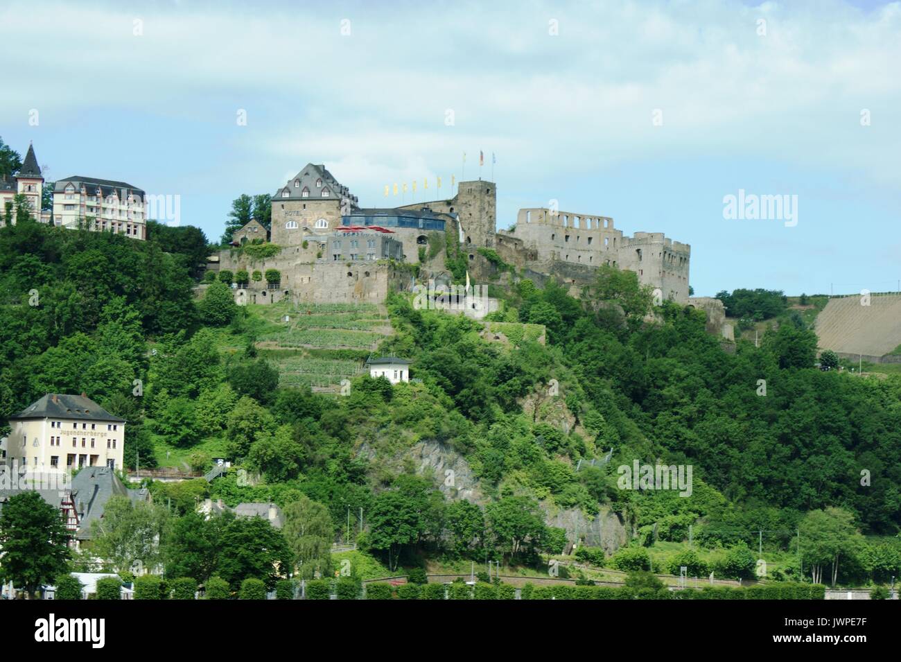 Château de Rheinfels, St Goar, Allemagne Banque D'Images