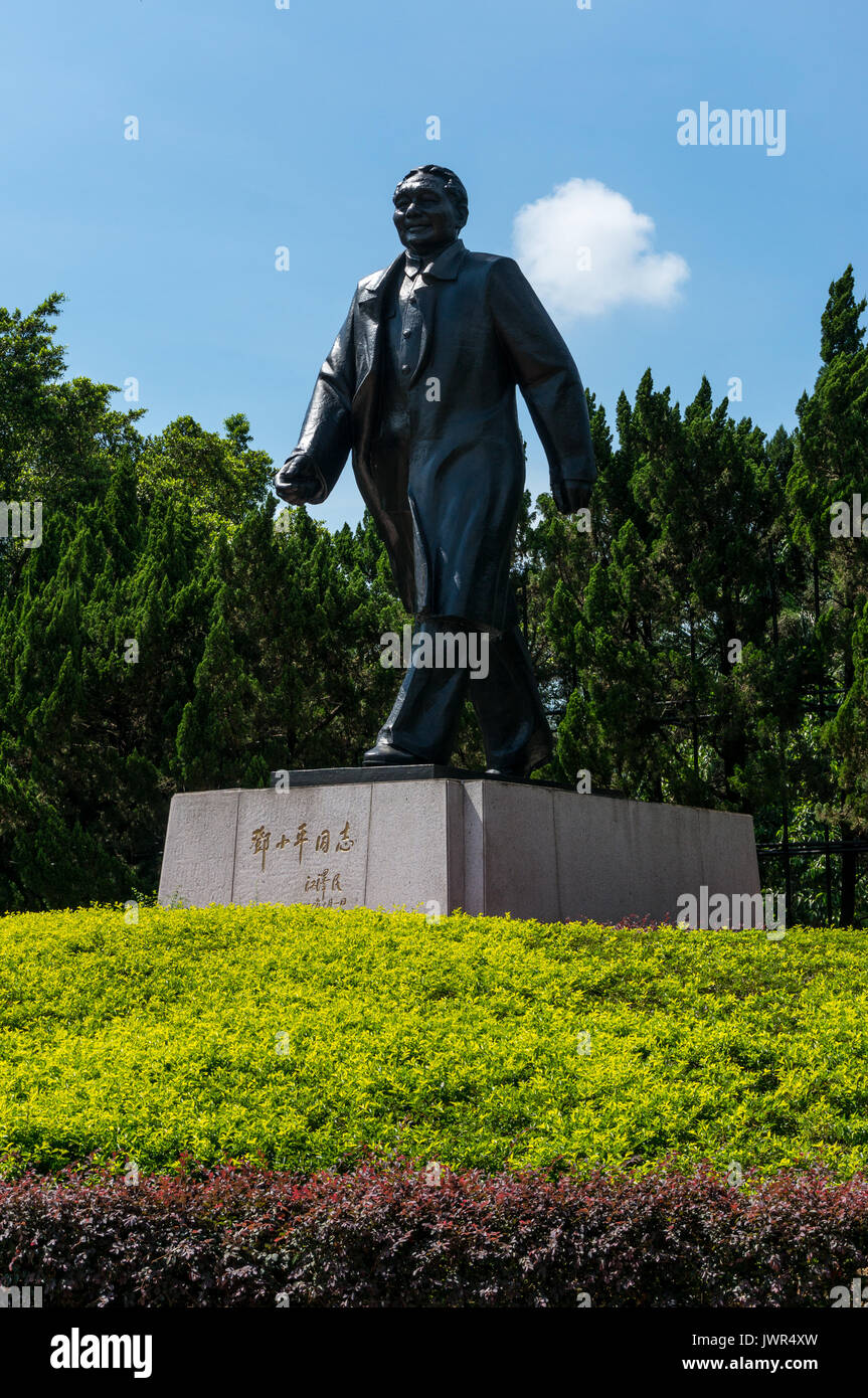 Statue du dirigeant chinois Deng Xiaoping, ancien président de la Chine, à Shenzhen, Chine Banque D'Images