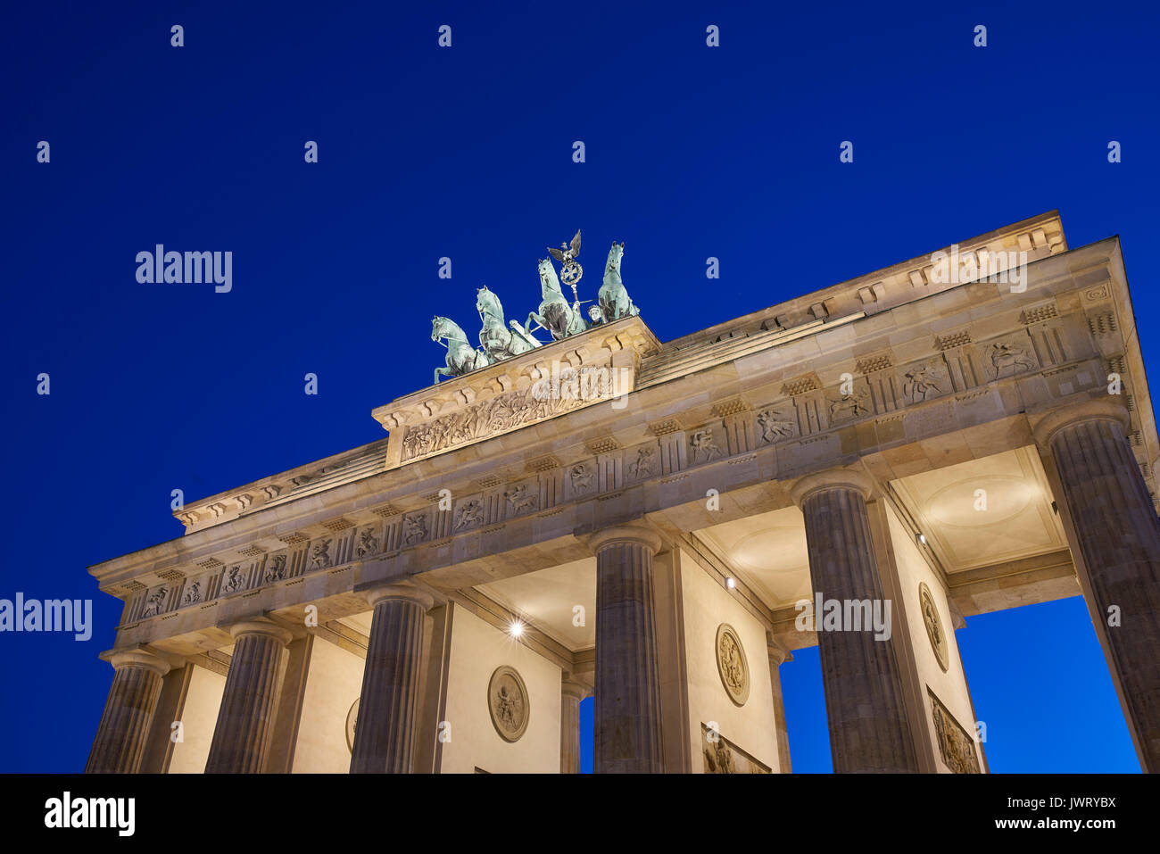 Porte de Brandebourg, Berlin Allemagne. Banque D'Images