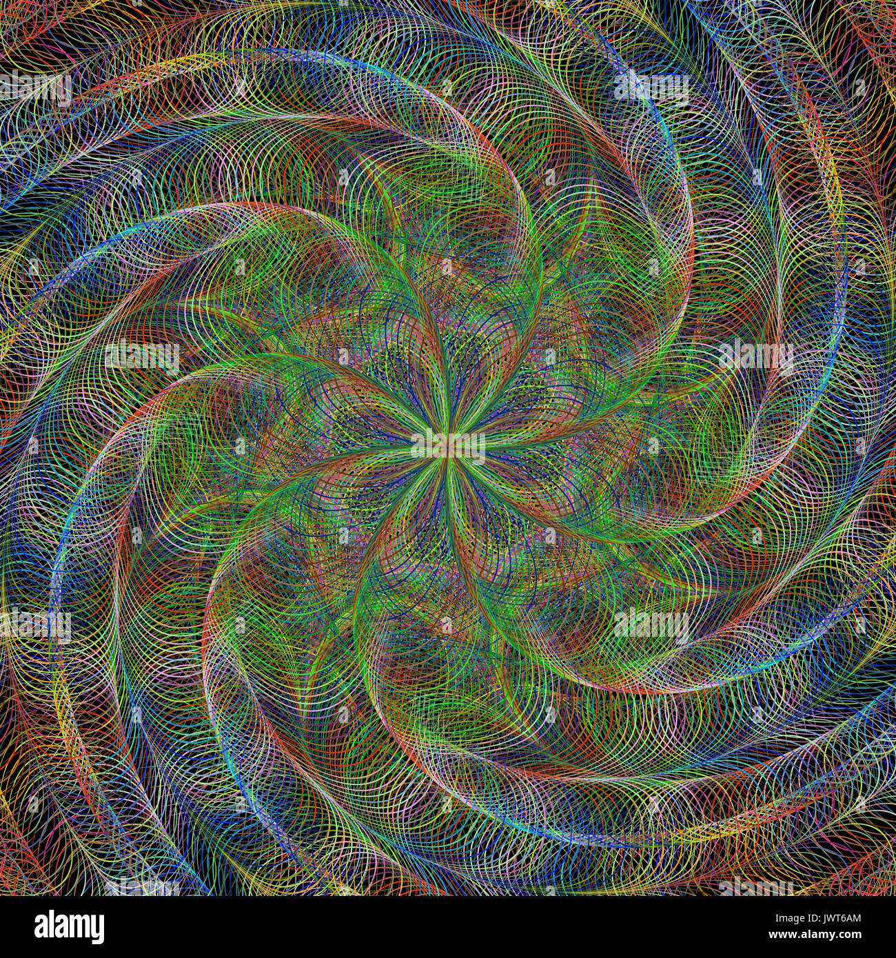 Abstract background fractale spirale Illustration de Vecteur