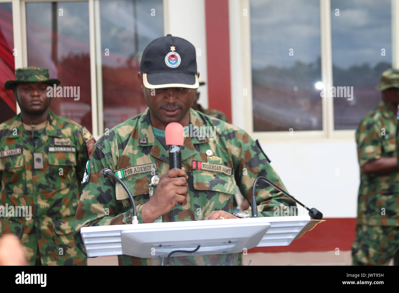 L'opération de l'armée nigériane dans le Delta du Niger Banque D'Images