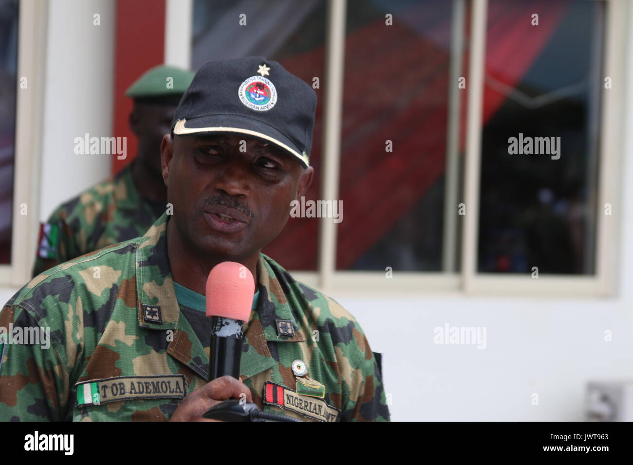 L'opération de l'armée nigériane dans le Delta du Niger Banque D'Images