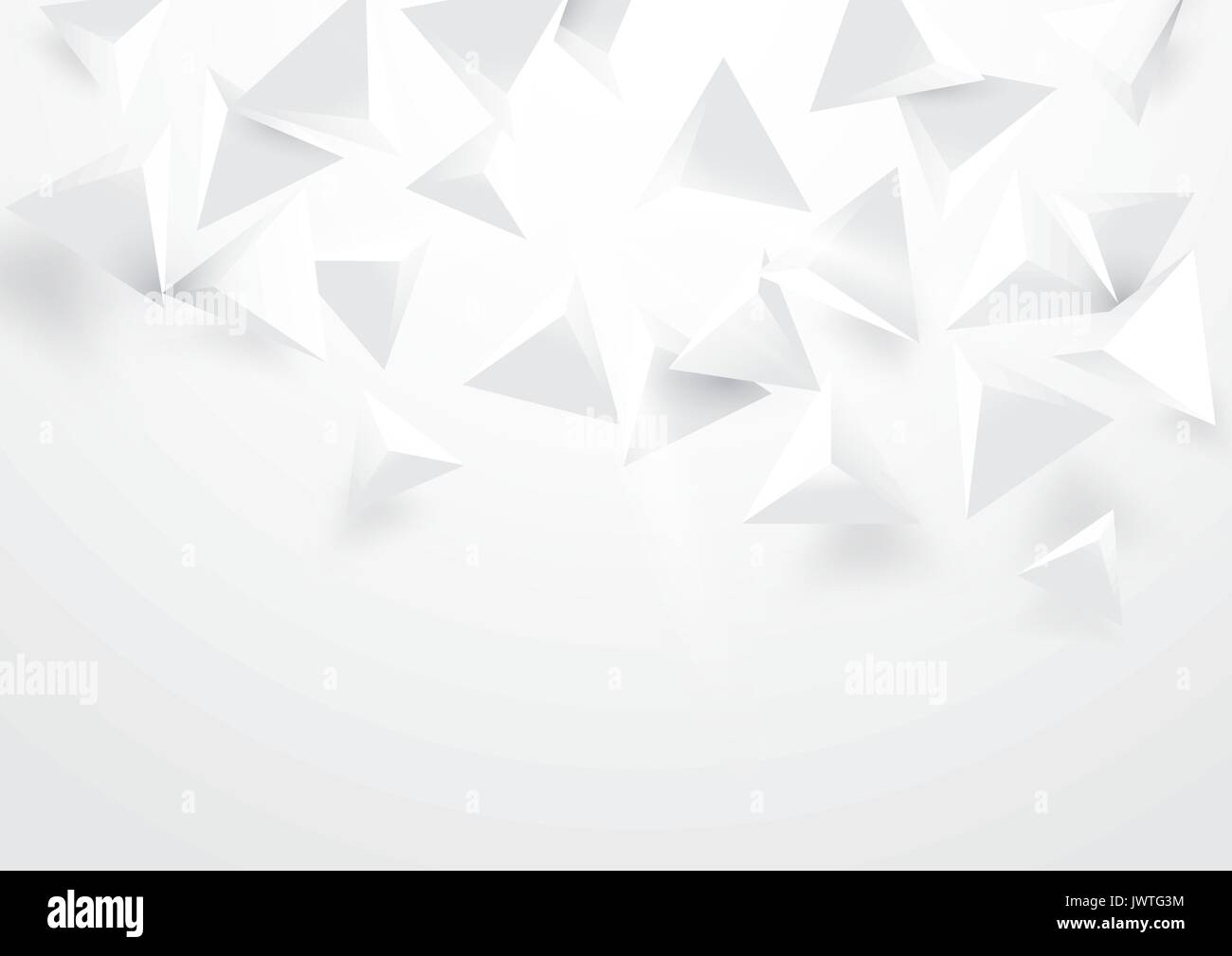 Triangles blanc abstrait arrière-plan polygonal 3d Illustration de Vecteur
