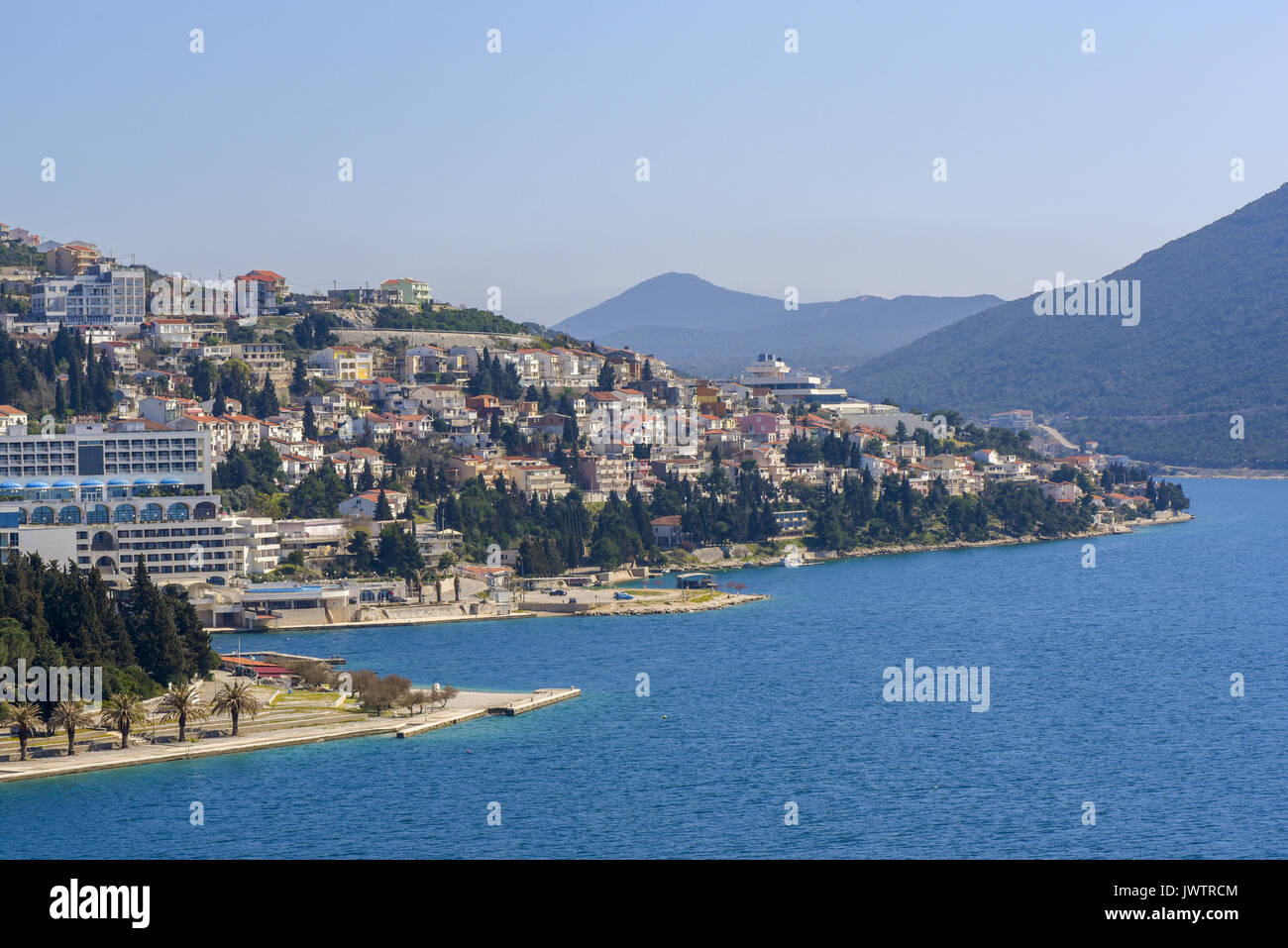 Neum, seule ville côtière de l'Adriatique de la Bosnie-Herzégovine Banque D'Images