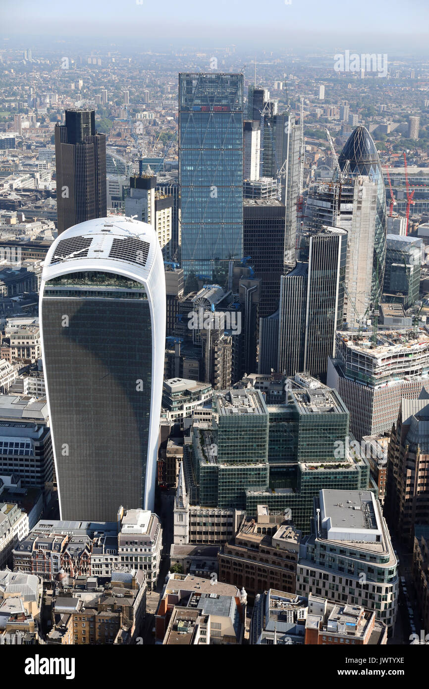 Vue aérienne de la ville de Londres Banque D'Images