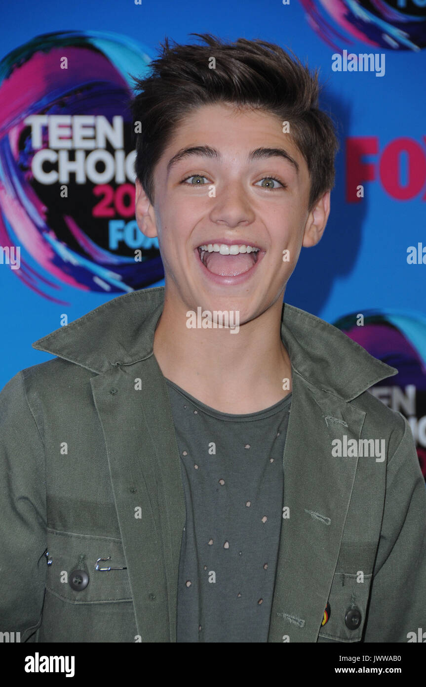 Los Angeles, CA, USA. 13e Août 2017. Asher Angel. Teen Choice Awards 2017 qui a eu lieu au Galen Center de Los Angeles. Credit : ZUMA Press, Inc./Alamy Live News Banque D'Images