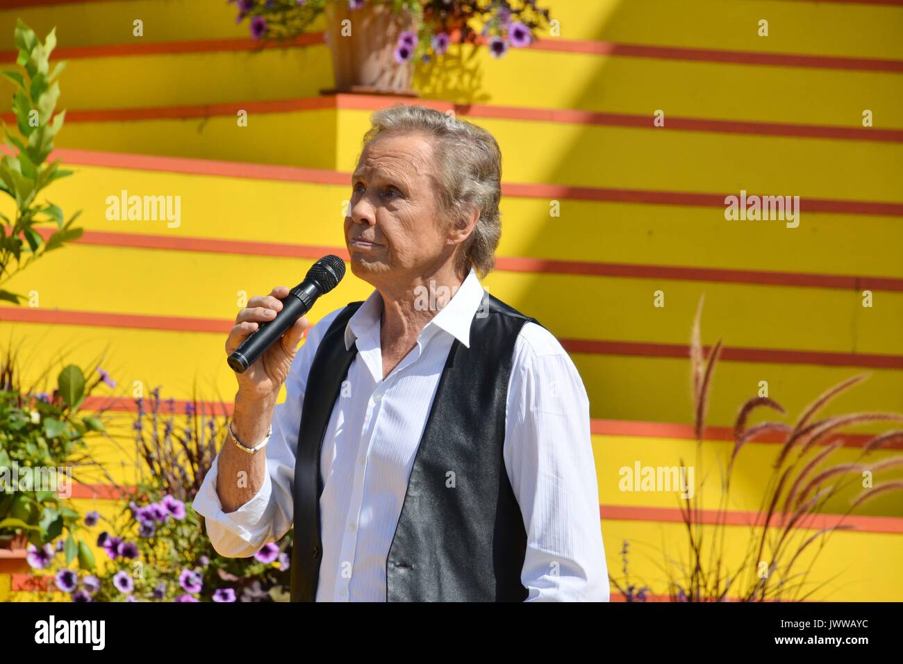 Rust, Allemagne, 13 août 2017, Das Erste ARD TV Show "immer wieder Sonntags" avec Peter Kraus Crédit : mediensegel/Alamy Live News Banque D'Images