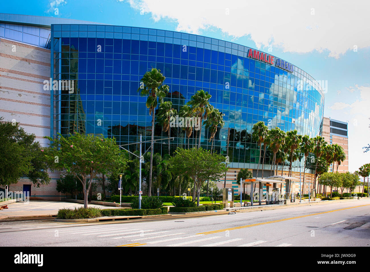 Amalie Arena stade de centre-ville de Tampa en Floride, USA Banque D'Images