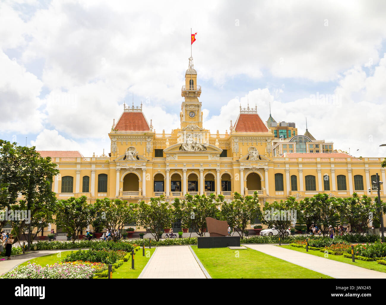 Dans l'Hôtel de ville d'Ho Chi Minh City Saigon Vietnam Banque D'Images
