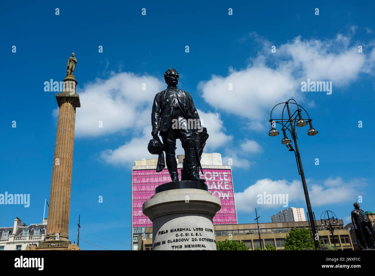 Lord clyde statue en george square Banque D'Images