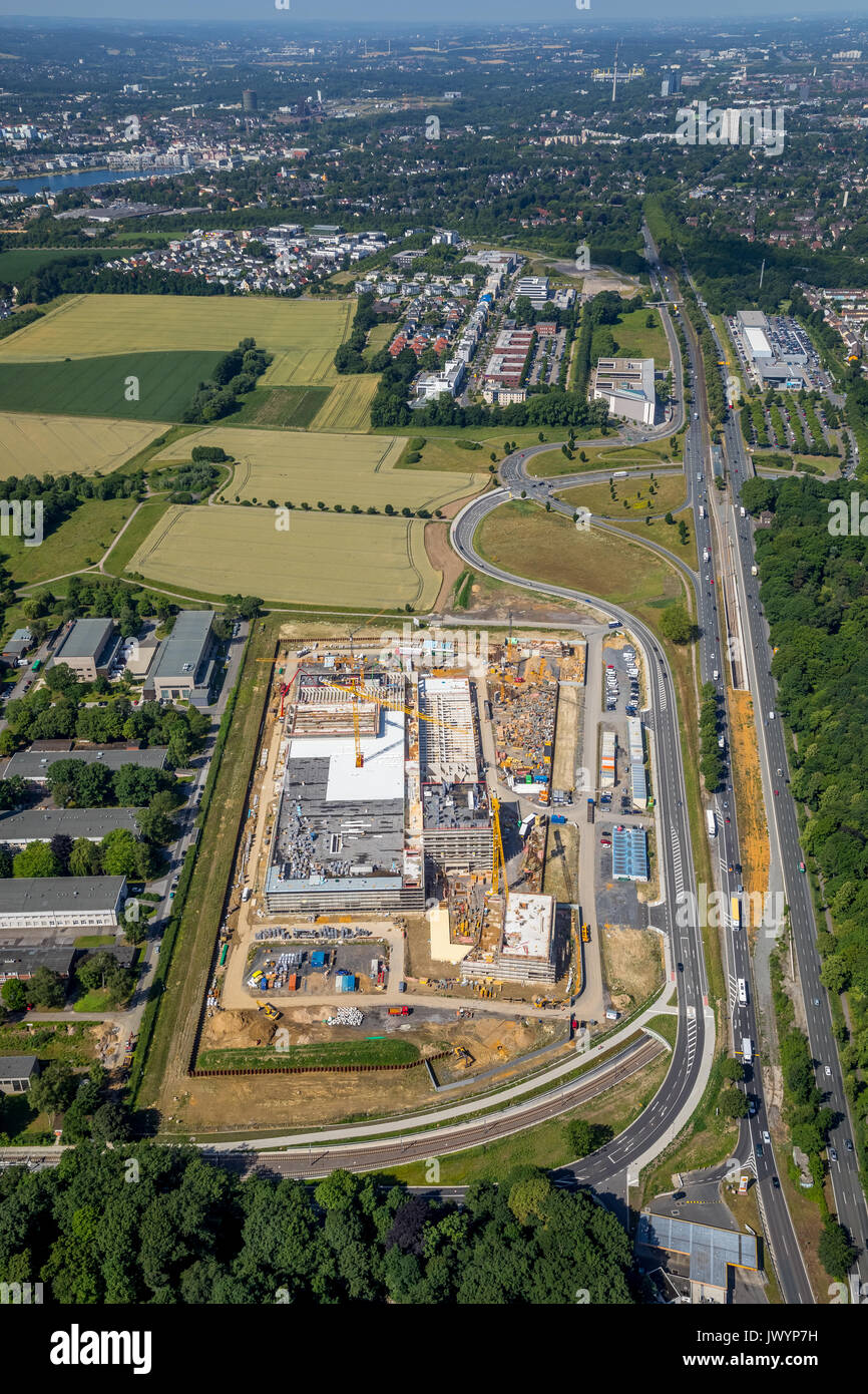 Bundesbank en construction, sur Westfalendamm, Ruhrschnellweg, Banque centrale de l'État, l'Allemand Fort Knox, au cimetière, Dortmund, Ruhr, ni Banque D'Images Bundesbank en construction, sur Westfalendamm, Ruhrschnellweg, Banque centrale de l'État, l'Allemand Fort Knox, au cimetière, Dortmund, Ruhr, ni Banque D'Images
