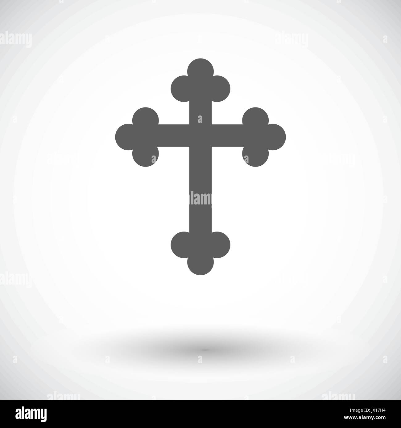 Croix. Seule simple icône sur fond blanc. Vector illustration Image ...