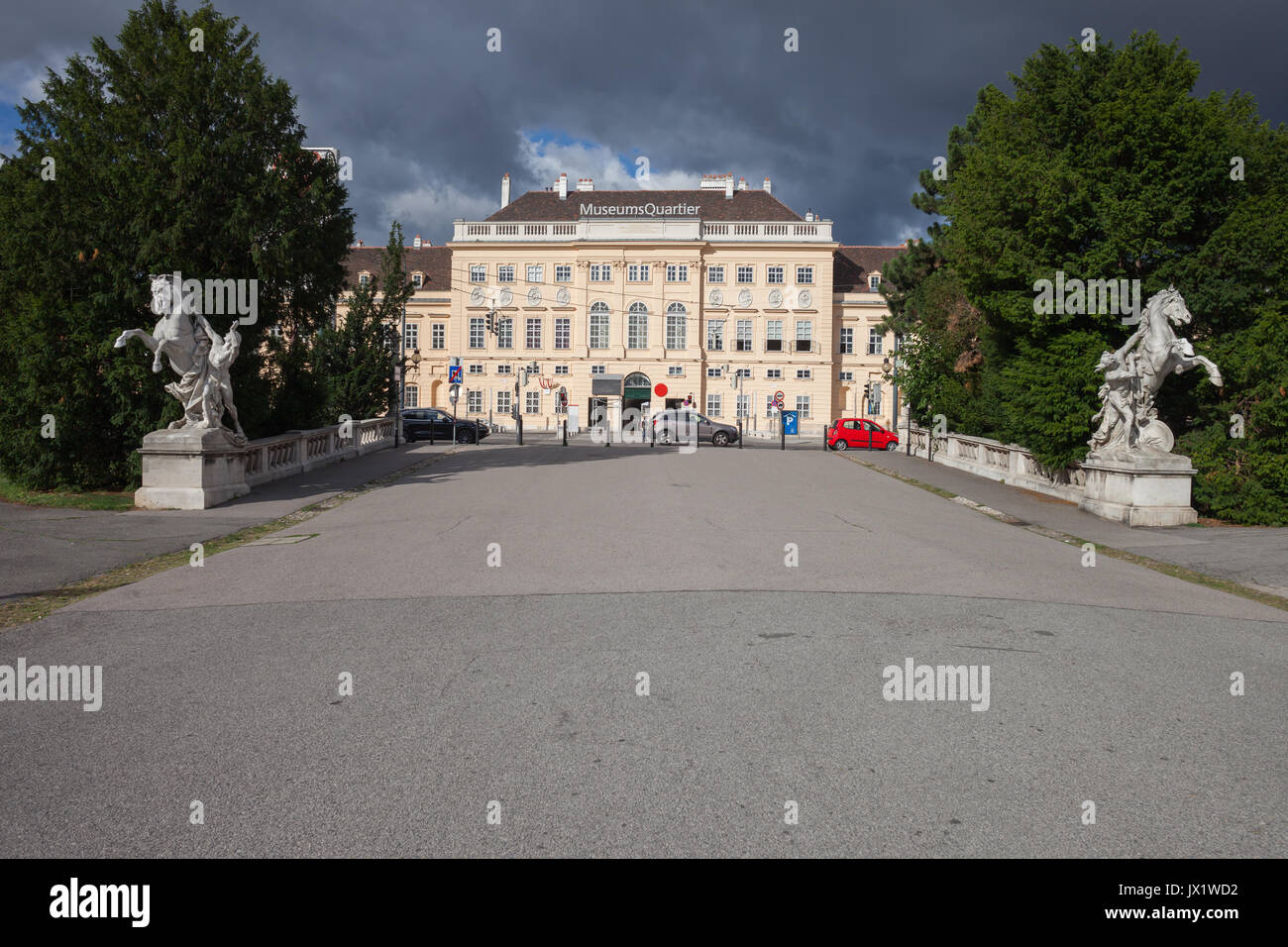 L'Autriche, de Vienne, de Maria Theresien Platz Museumsquartier Banque D'Images