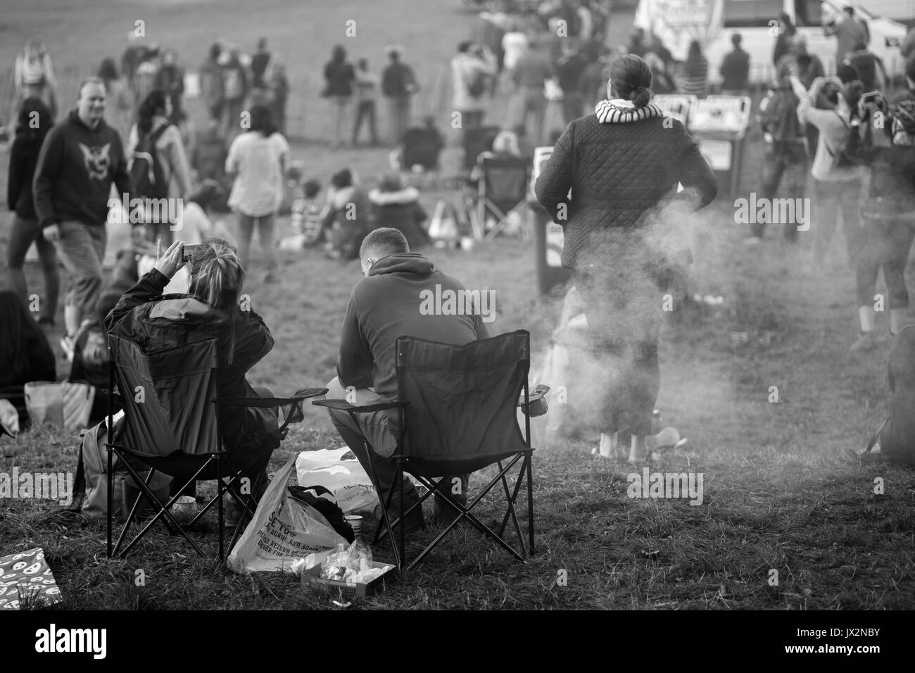 L'heure du petit-déjeuner à la Balloon Fiesta Banque D'Images