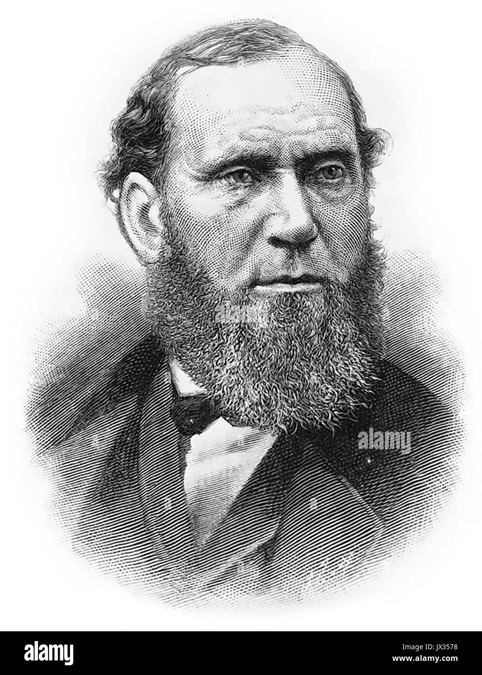 ALLAN PINKERTON (1819-1884) Scottish American detective et espion de l'Union européenne. À partir de : Harper's Weekly, 12 juillet, 1864 Banque D'Images
