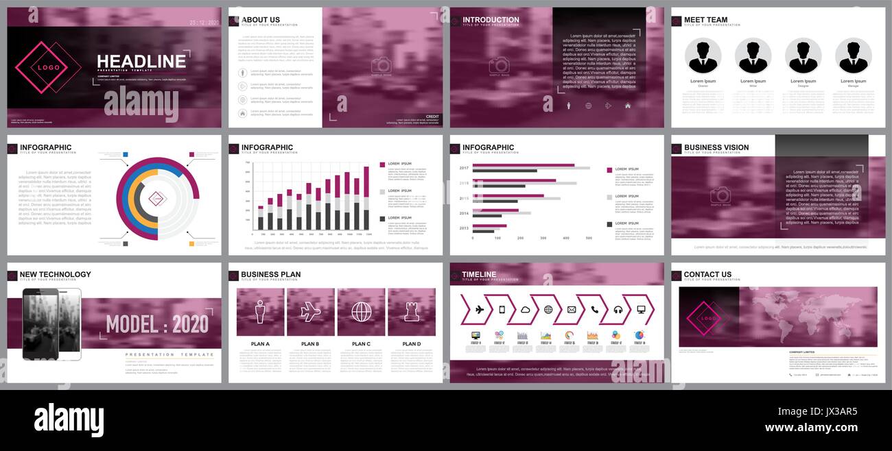 L'élément de conception de modèles de présentation d'infographies.Utiliser dans la présentation d'affaires, rapport annuel, livre à couverture modèle. Brochure, mise en page, K Illustration de Vecteur
