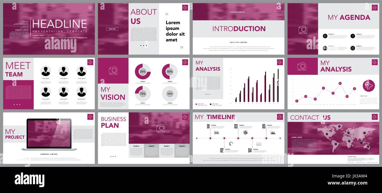 L'élément de conception de modèles de présentation d'infographies.Utiliser dans la présentation d'affaires, rapport annuel, livre à couverture modèle. Brochure, mise en page, K Illustration de Vecteur