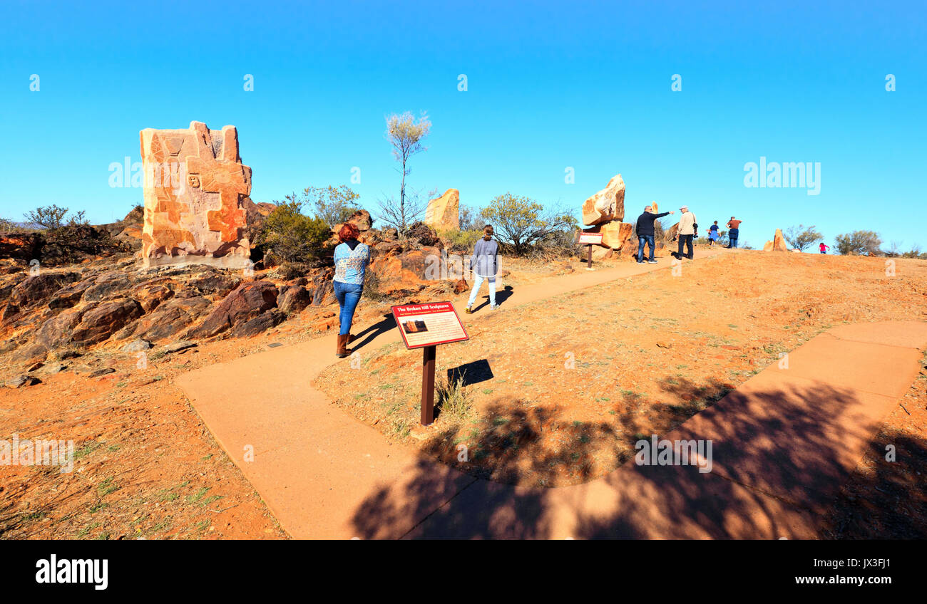 Désert vivant Sculpture Park Broken Hill Australie Nouvelle Galles du Sud Banque D'Images