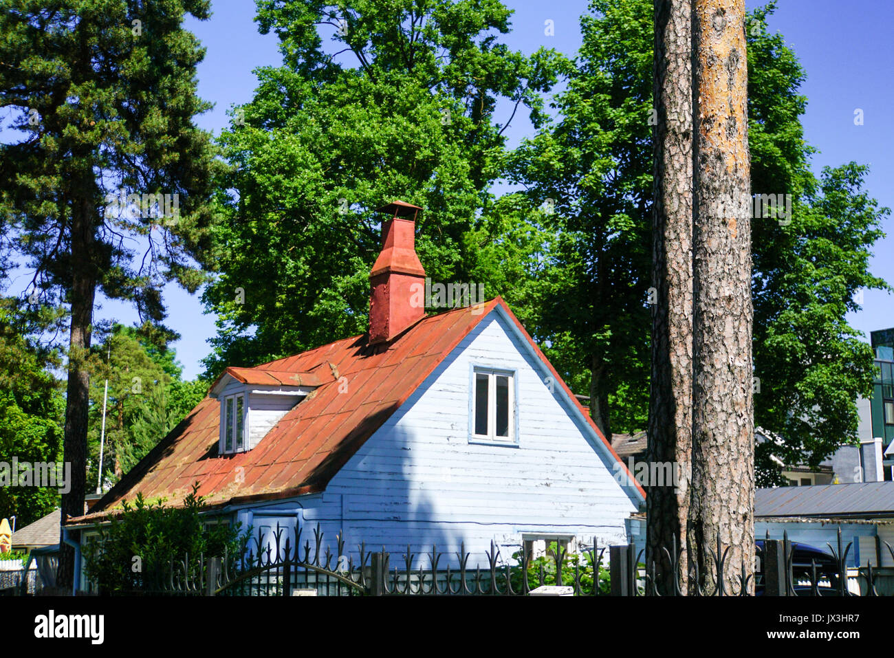 Bâtiment, Jurmala, Lettonie Banque D'Images