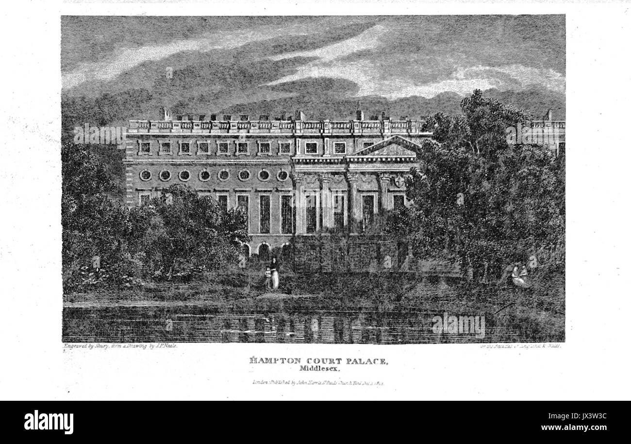 Brayley(1820) p5 067 Hampton Court Palace Banque D'Images