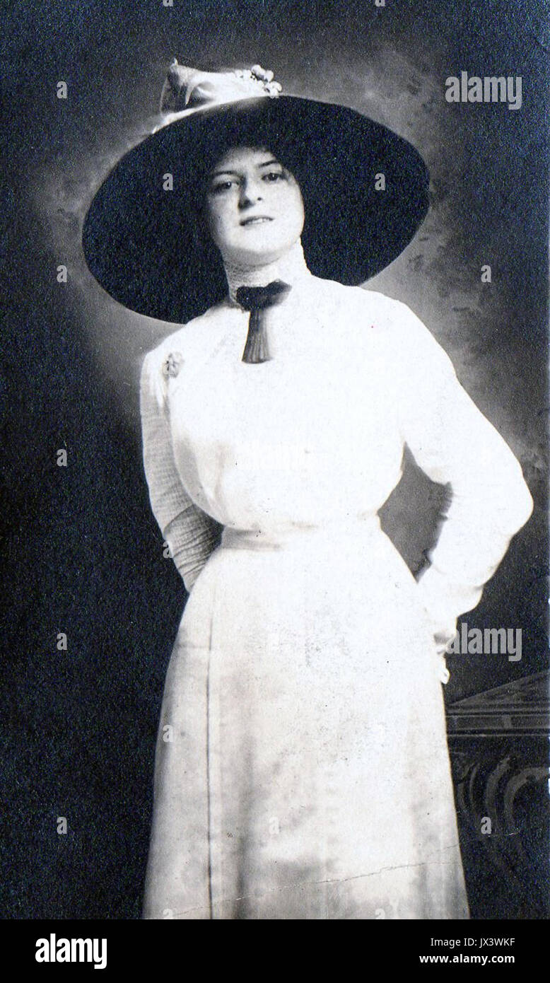 Femme en 1910 fashions Banque D'Images