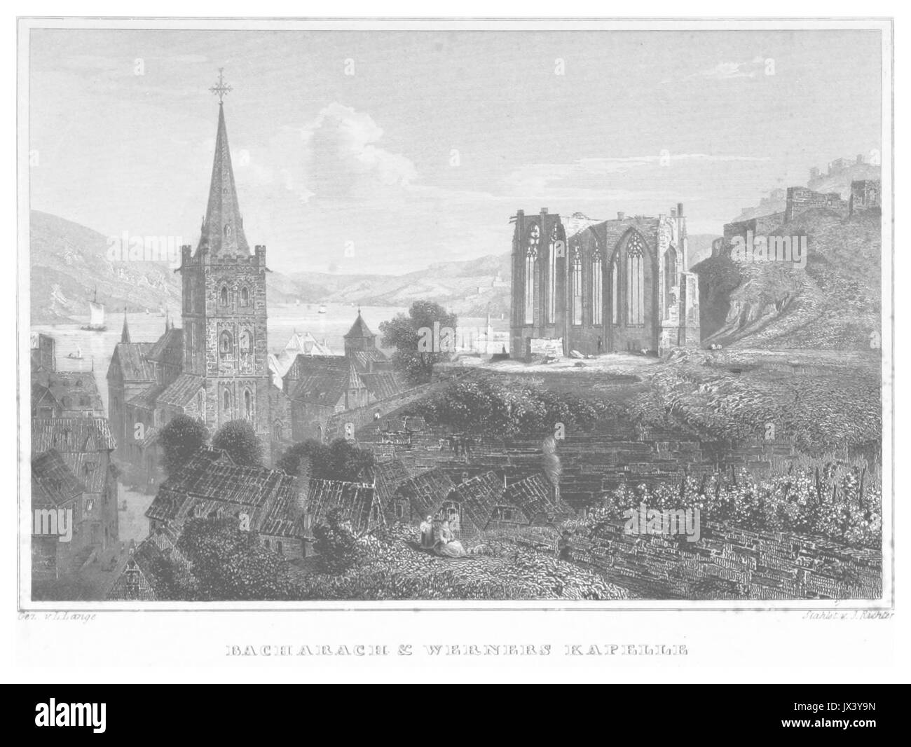 POPPEL(1852) p493 BACHARACH Banque D'Images