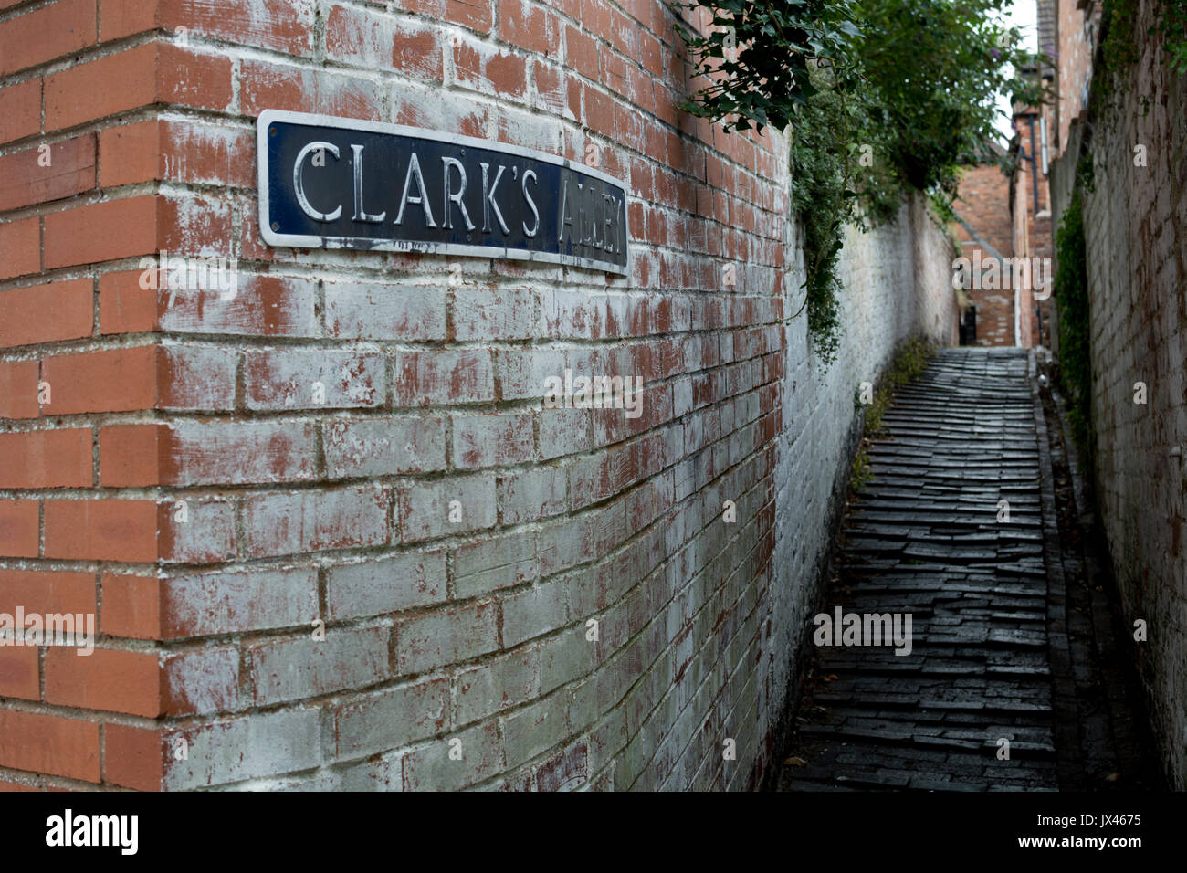 Clark's Alley, Gloucester, Gloucestershire, England, UK Banque D'Images