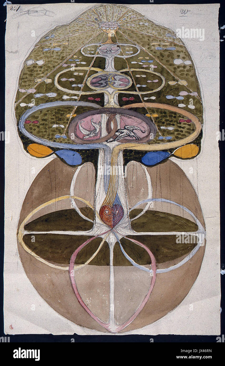 Hilma af Klint aucune date Untitled 05 Banque D'Images