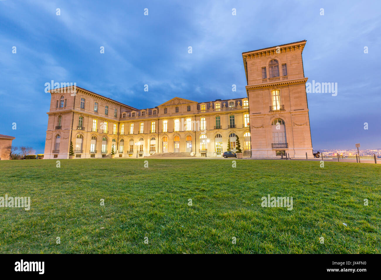 Palais du Pharo Marseille - France Soir Banque D'Images