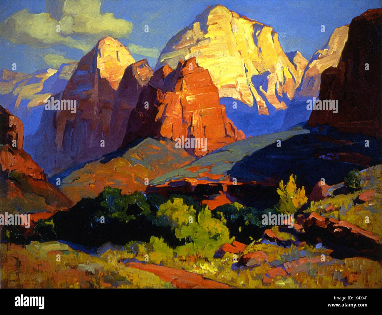 Un Franz Bischoff Zion Park Banque D'Images