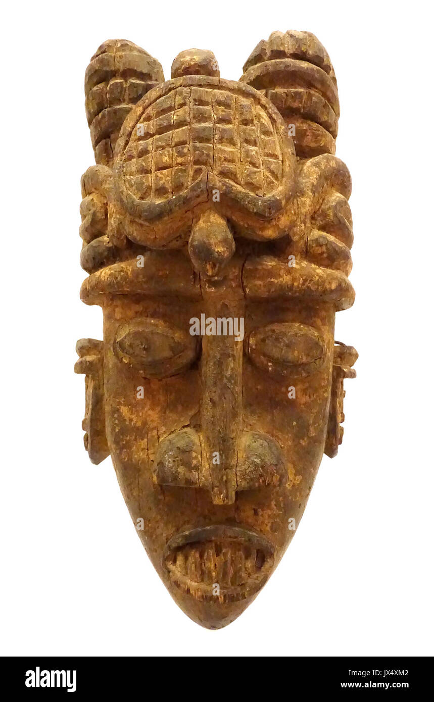 L'esprit d'eau head crest (pipligbo), Kalabari Ijo, vallée du Delta du Niger, au Nigeria, au début du xxe siècle, bois Krannert Art Museum, UIUC DSC06181 Banque D'Images