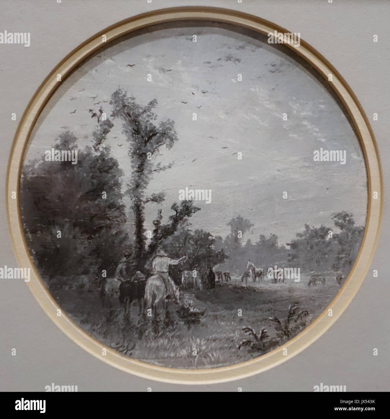 Les chevaux sauvages, la chasse par Frank Reaugh, c 1878 1880, pastel et mine de plomb sur papier Harry Ransom Center University of Texas at Austin DSC08455 Banque D'Images