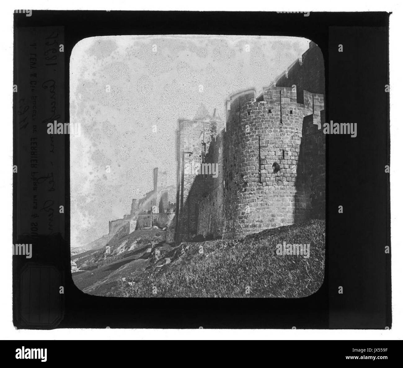 12681 Carcassonne Les remparts 116bis Fonds Trutat 51fi383 Banque D'Images