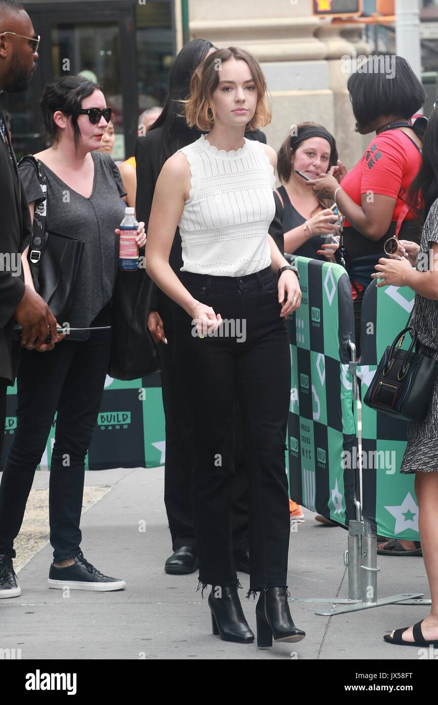 New York, NY, USA. 14Th Aug 2017. Brigette Lundy-Paine AOL à construire le 14 août 2017 dans la ville de New York. Crédit : Diego Corredor Punch/media/Alamy Live News Banque D'Images