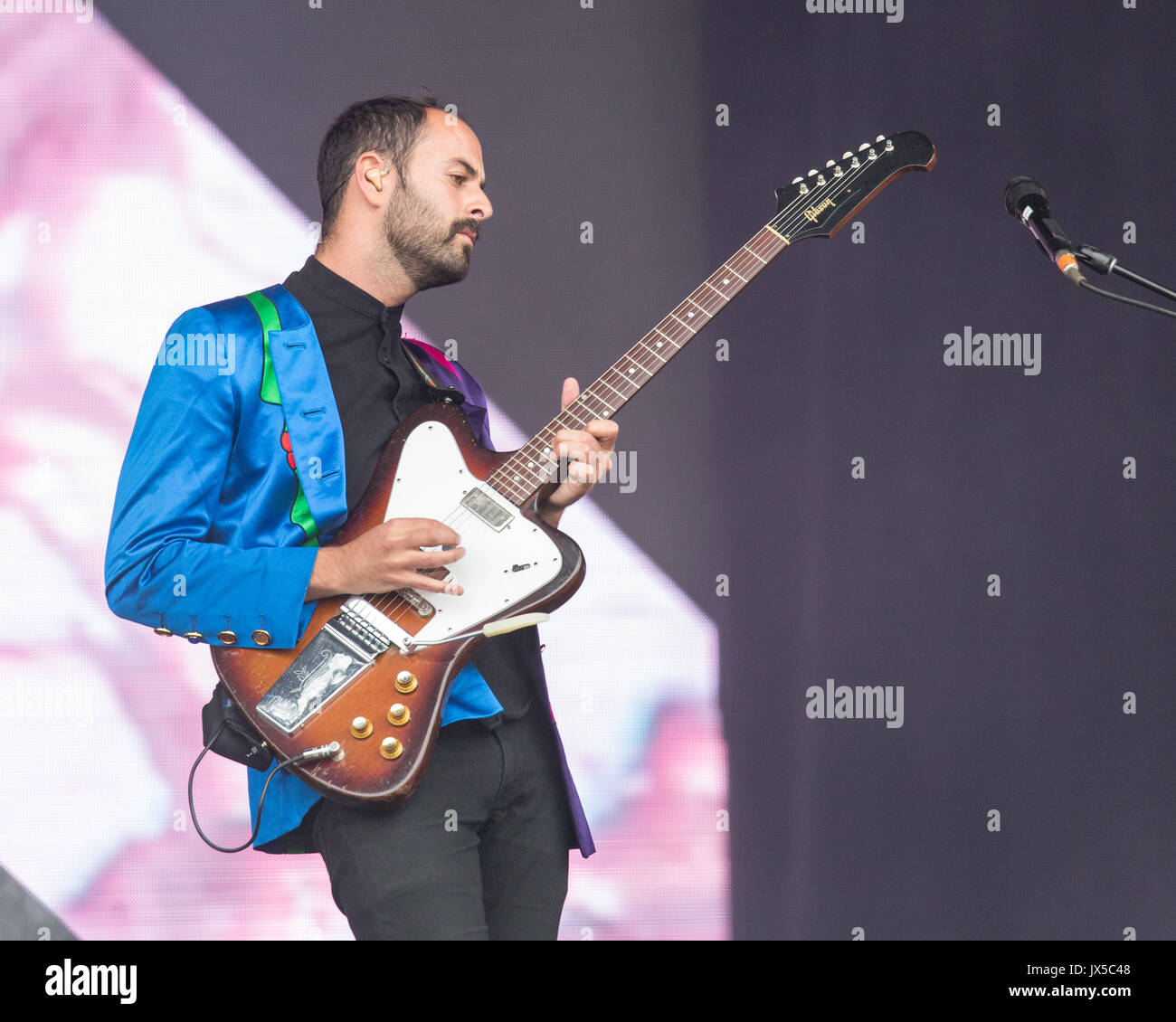 San Francisco, Californie, USA. 13e Août 2017. ERIC CANNATA de jeunes le géant au cours de l'extérieur (Festival de musique au parc du Golden Gate à San Francisco, Californie Crédit : Daniel DeSlover/ZUMA/Alamy Fil Live News Banque D'Images