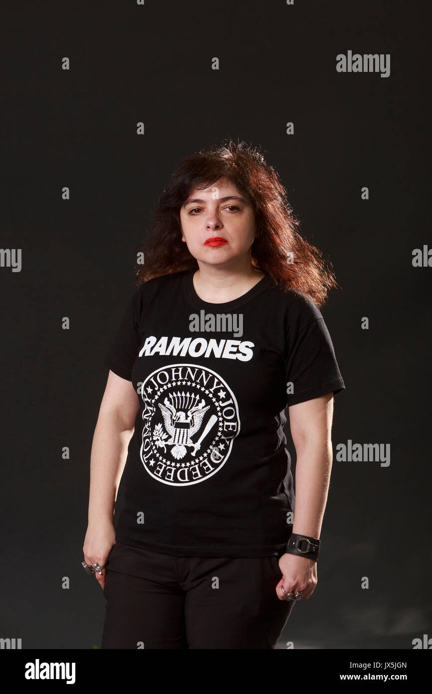 Edinburgh, Ecosse, Royaume-Uni. Août 15, 2017. Jour 4 Edinburgh International Book Festival. Sur la photo : Mariana Enriquez, romancier, journaliste argentin et un court récit à écrire. Credit : Pako Mera/Alamy Live News Banque D'Images