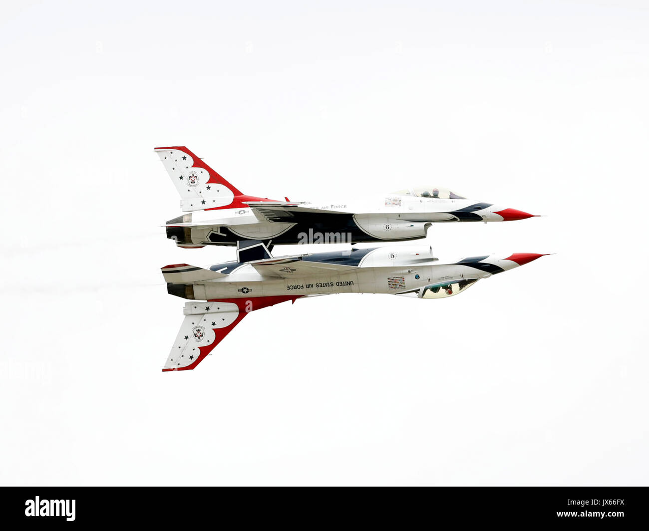 L'équipe de démonstration de Thunderbirds à RIAT, Fairford, Gloucestershire,2017 Banque D'Images