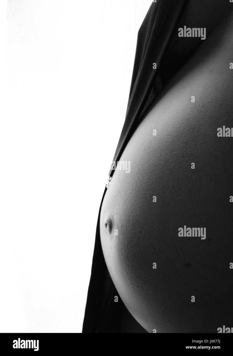 Ventre Grossesse, maternité shoot Banque D'Images