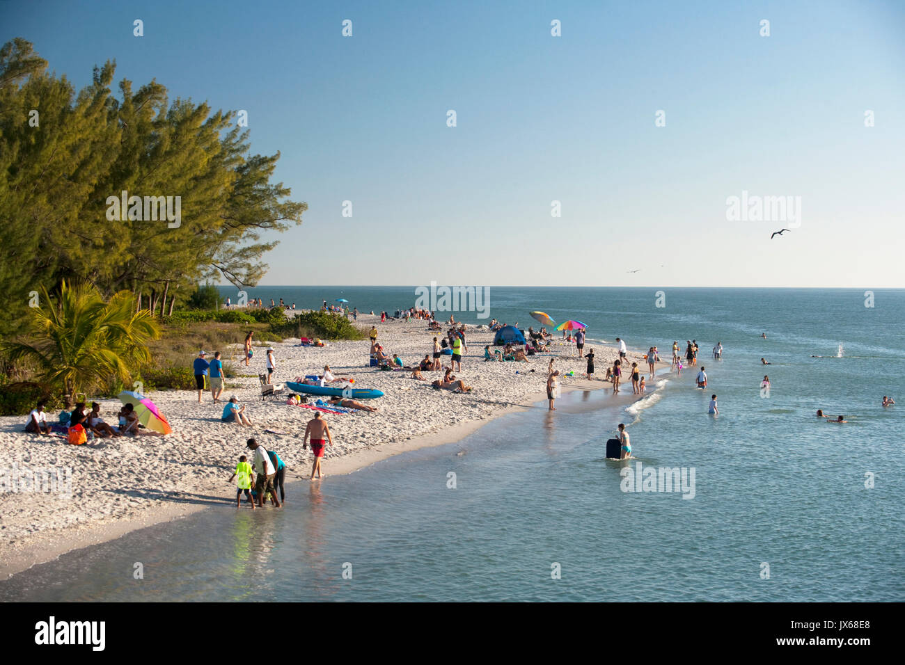 L'île de Sanibel, Florida Beach Banque D'Images