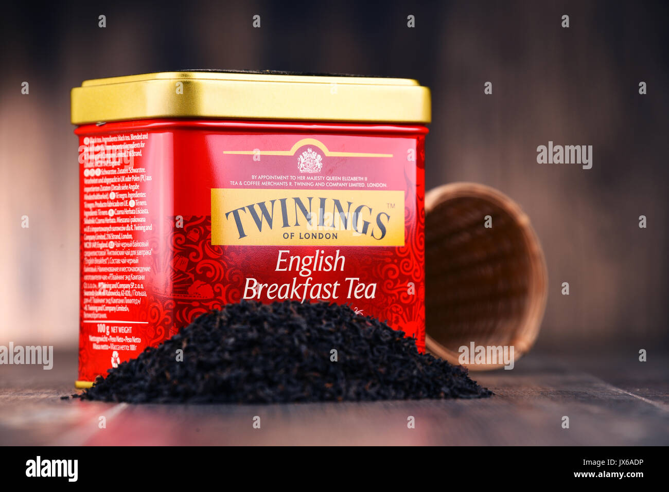 POZNAN, Pologne - 7 juillet 2017 : l'anglais est un Twinings distributeur de thé, situé à Andover, Hampshire. La marque est la propriété d'Associated British Foods. Banque D'Images