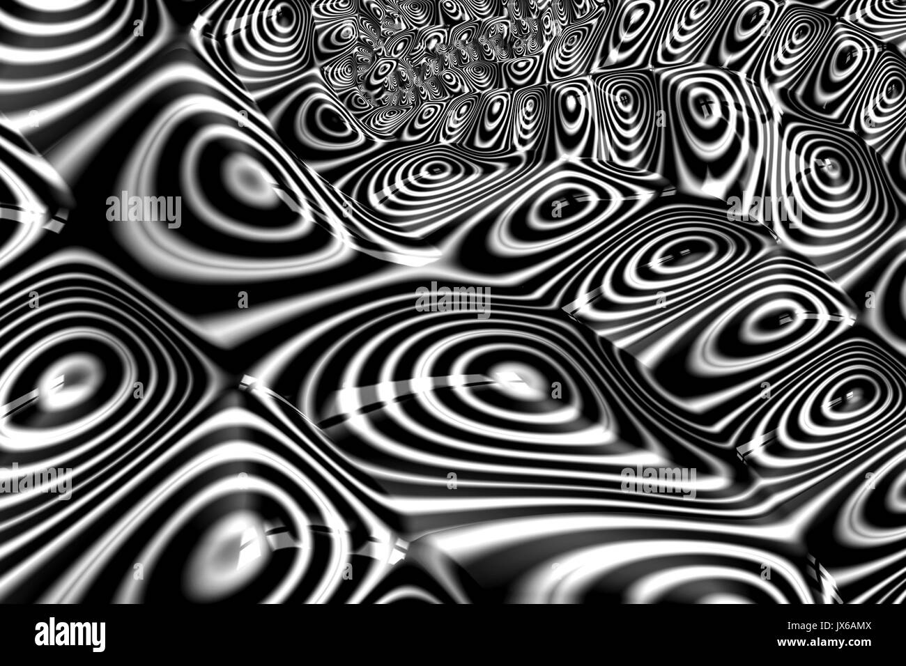 Formes déformées - abstract image générée numériquement Banque D'Images