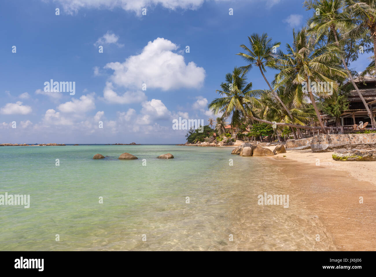 Plage de Haad Chao Phao,, Koh Phangan island, Thaïlande Banque D'Images