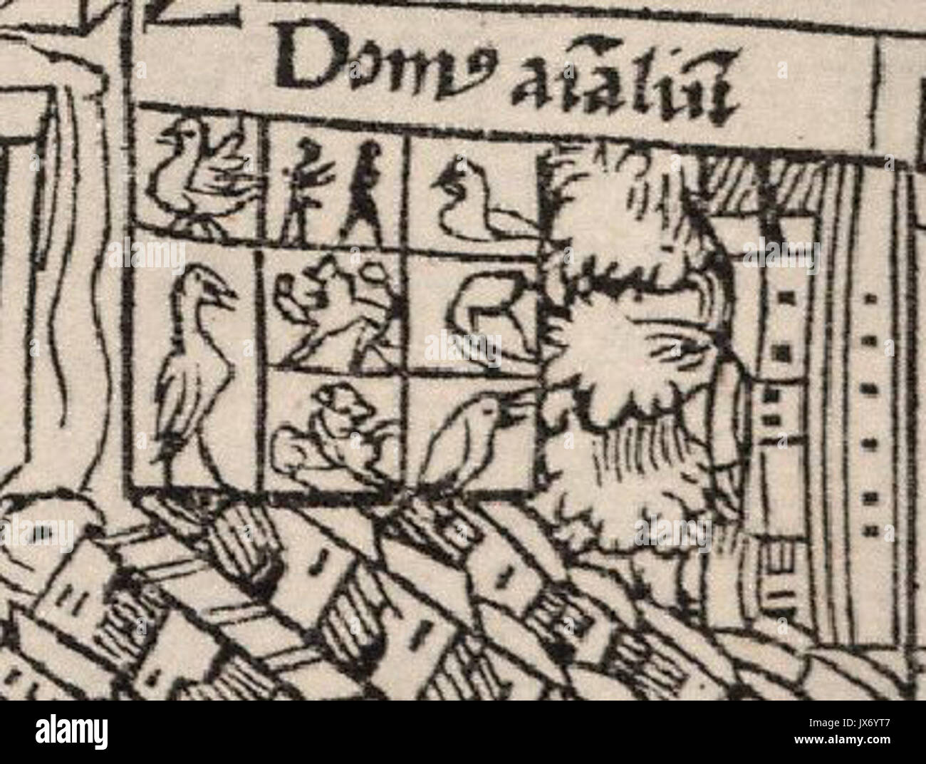 1524 Domus animalium Tenochtitlan Banque D'Images