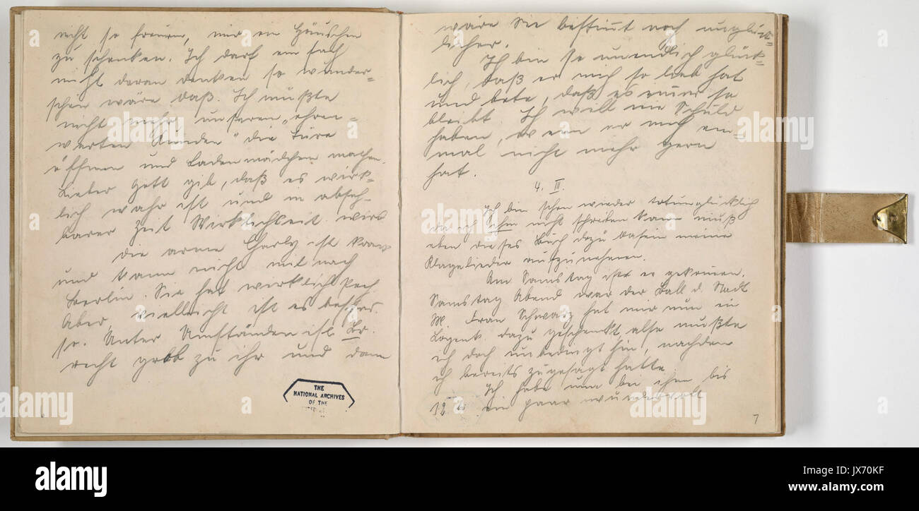 Journal d'Eva Braun page 4 Banque D'Images