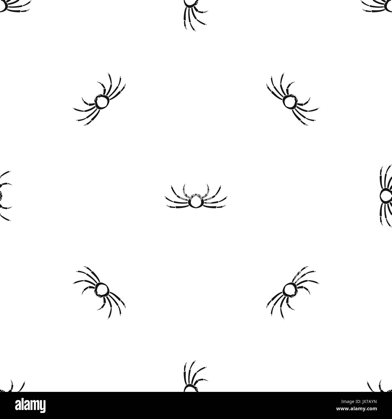 Modèle japonais araignée noire transparente Illustration de Vecteur