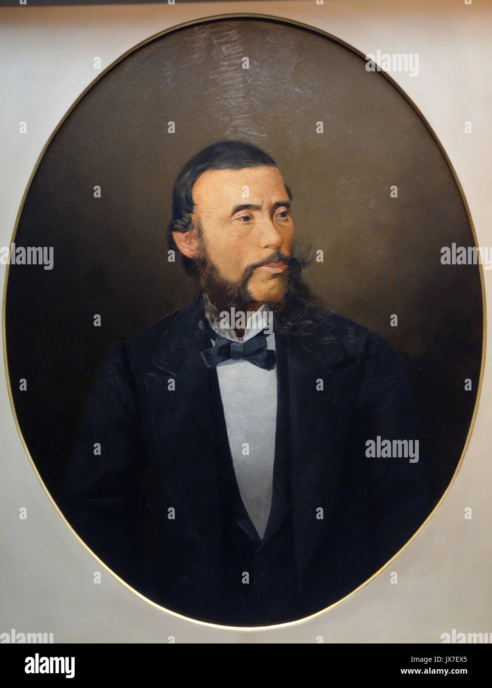 Portrait d'Okubo Toshimichi par Ando Nakataro (1861 1912), l'ère Meiji, 19e siècle, huile sur toile Musée National de Tokyo DSC05568 Banque D'Images